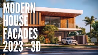 Modern House Facades 2023 [upl. by Wieche]