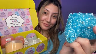 ASMR SLIME HAUL 💚✨ unboxing scoopi slimes… AGAIN  Whispered [upl. by Krystal]