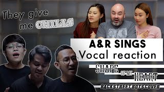 AampR Sings reaction Shape of My Heart Backstreet Boys cover – Vocal Coach Reacts [upl. by Harald]