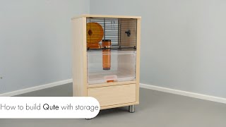 How to build our Qute Hamster and Gerbil cage with storage [upl. by Mcallister]