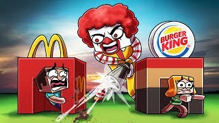 Minecraft  MCDONALDS BASE CHALLNEGE Mcdonalds vs Burger King [upl. by Tletski]