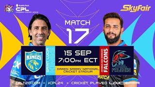 LIVE  St Lucia Kings vs Antigua amp Barbuda Falcons  CPL 2024 [upl. by Aenal]