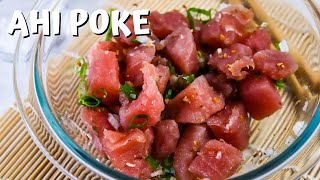 Traditional HAWAIIAN POKE recipe [upl. by Adliw]