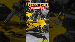 Hero Karizma XMR 210 Exhaust Sound Revealed🔥🔥🔥 BikeWale shorts karizmaxmr [upl. by Yssenhguahs]