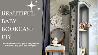 Easy bookcase makeover Paint and transfers made simple [upl. by Ocsecnarf251]