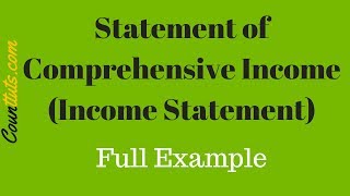 Statement of Comprehensive Income Income Statement  Full Example [upl. by Kho525]