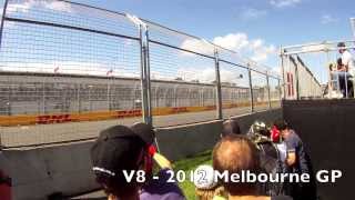 F1 Car Sound Comparison 2014 V6 vs 2012 V8 [upl. by Anaujit]