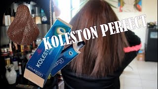 coloration 777 koleston  routine soins cheveux [upl. by Ecilayram]