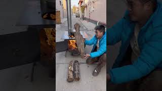 Part 95Indoor smokeless heating stove burning coal charcoal firewood heating stove warming [upl. by Igig]