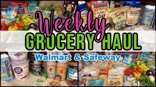 NEW GROCERY HAUL Walmart amp Safeway 🛒 WW Points Included [upl. by Lari]