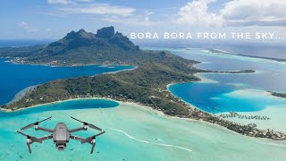 BORA BORA 4K  THE PARADISE FROM THE SKY  DJI MAVIC 2 PRO [upl. by Adym]