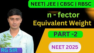 n factor for redox Reaction  Equivalent Weight Redox Reactions  neet  jee [upl. by Nerti230]