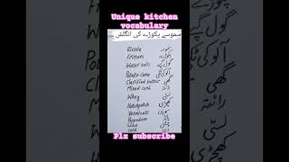 Kitchen vocabulary Food vocabulary english englishlanguageenglishvocabulary [upl. by Neliac]