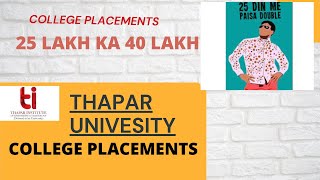 Thapar University Placements [upl. by Liz]