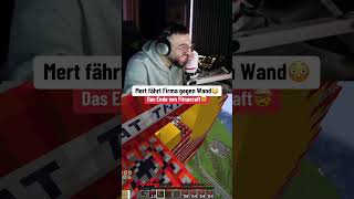 Mert fährt Firma gegen Wand😳 twitch funny fy minecraft gaming clips live tnt mertabi fyp [upl. by Aztin]