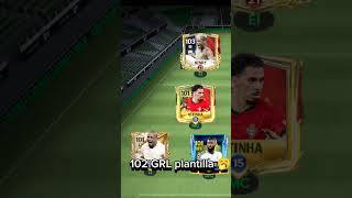 Edit Plantilla Fc Mobile 102 Grl vs 105 Grl fifa football football edit [upl. by Voss]