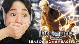 Reiners BETRAYAL  Attack on Titan Reaction  S2 Ep 6 quotWarriorquot [upl. by Fernas]