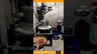 The Process Of Grinding Flour With An Old Fashioned Machine [upl. by Dahcir341]