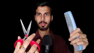 3 MINUTES ASMR HAIRCUT FAST  ASMR HAIR CUTTING AND STYLING [upl. by Emmie]