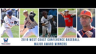 2018 WCC Baseball Postseason Awards [upl. by Marillin]