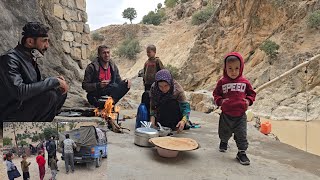 Nomadic life in Iran buying things for home in mountain caves [upl. by Yee]