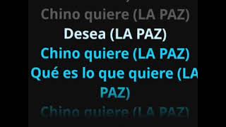 Julián oro duro chinito quiere La Paz karaoke [upl. by Naes]