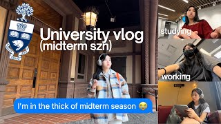 University of Toronto vlog  Midterms work campus gym fall outfits [upl. by Asyral]