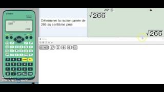 CYCLE 4Déterminer la racine carrée dun nombre avec la calculatrice CASIO [upl. by Ainoek]