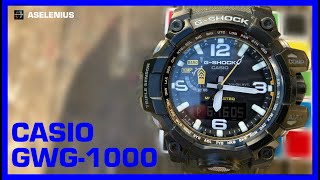 Casio GShock Mudmaster GWG1000 review and time adjustment [upl. by Nylirrehs835]