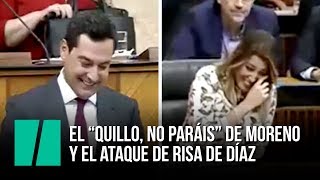 El quotquillo no paráisquot de Moreno y el ataque de risa de Díaz [upl. by Navy]