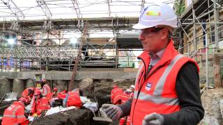 Crossrail archaeology Bedlam dig begins at Liverpool Street station [upl. by Kamerman]