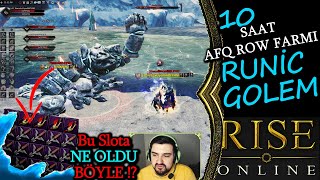 Rise Online 10 Saat ROW Runic Golem Farmı riseonline riseonlinefarm [upl. by Iain]