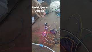 DIY Radar System Using Ultrasonic Sensor and Servo Motor  Arduino Project radarbase viralvideo [upl. by Arita]