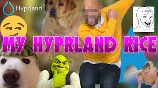 talking about my hyprland rice hyprland linux [upl. by Krute690]