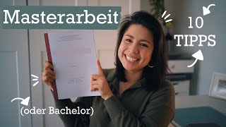 Die 10 BESTEN Tipps für die Bachelor oder Masterarbeit [upl. by Ezekiel]