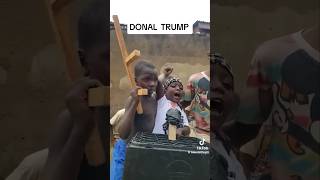 African Kids Reenact Trump Assassination Attempt 👀🎯 [upl. by Esital]