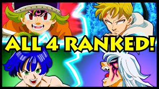 All 4 Knights of Apocalypse RANKED from Weakest to Strongest Seven Deadly Sins  4KOTA SDS New Gen [upl. by Accemahs402]