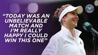 Elina Svitolina feeling quotunbelievablequot after beating World No1 in QuarterFinal  Wimbledon 2023 [upl. by Aeneas]