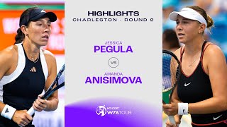 Jessica Pegula vs Amanda Anisimova  2024 Charleston Round 2  WTA Match Highlights [upl. by Narut]