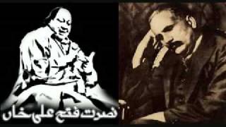 Nusrat fateh ali khan  Kabhi Ay Haqeeqat e Muntazir allama iqbal poetry [upl. by Egbert]