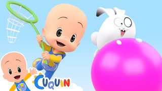 Cuquin’s Pink Ball  Hot vs Cold  Cleo amp Cuquin  Kids Fun Learning [upl. by Nwatna817]