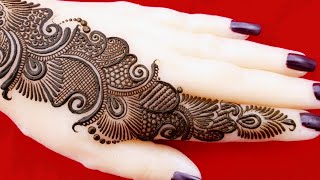 सिंपल अरेबिक मेहंदी डिजाइन l simple amp easy mehandi design for Rakhi beautiful karwa chauth mehandi [upl. by Other633]