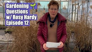 Gardening Questions w Rosy Hardy  Episode 12 [upl. by Oinotnaocram257]