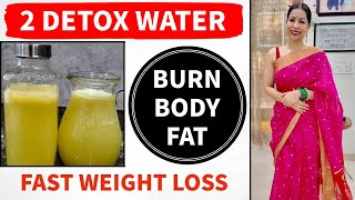 2 Detox Water To Burn Fat and Lose Weight In Hindi  Pineapple Ginger Detox Water  Fat to Fab [upl. by Jada]