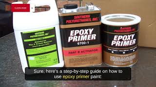 Step by step how to use epoxy primer paint [upl. by Pressman]