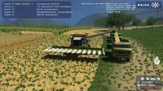 Landwirtschafts Simulator 2009 Kukorica betakarítás Lexion 600 [upl. by Anaicilef]