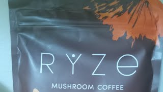 AN UNBAGGING REVIEWFIRST TIME TASTING RYZE MUSHROOM 🍄 COFFEE [upl. by Ailis]