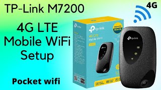 TP Link M7200 Portable 4G Mobile WiFi Unboxing amp Change WiFi Name  Password [upl. by Ativoj]