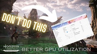 CHANGE these Settings RIGHT NOW  Better GPU amp CPU utilization in Horizon Forbidden West PC [upl. by Kered]