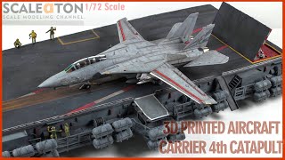 Aircraft Carrier 4th Catapult Section in 172 3D Printed Scale Model [upl. by Cattier458]